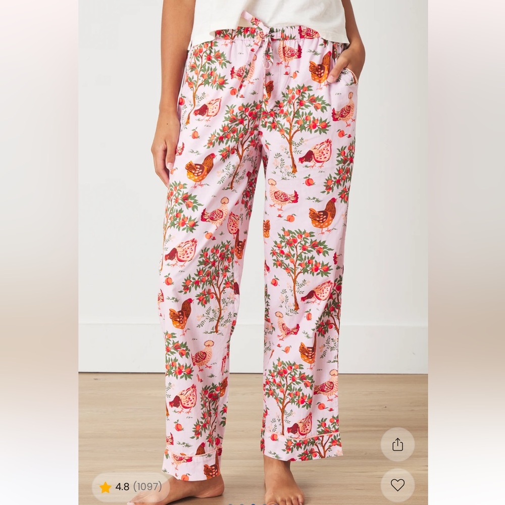 Printfresh Hen House long pajama pants. Size medium. Very nice condition